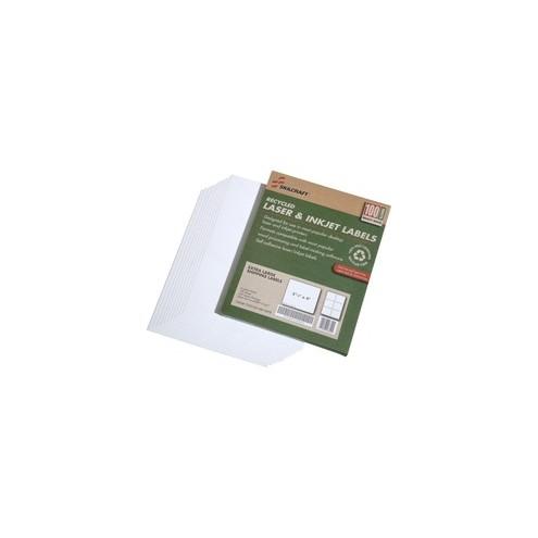 SKILCRAFT 7530-01-578-9294 Extra Large Shipping Label - 3 1/3" Width x 4" Length - Rectangle - Laser, Inkjet - White - 6 / Sheet - 600 / Box