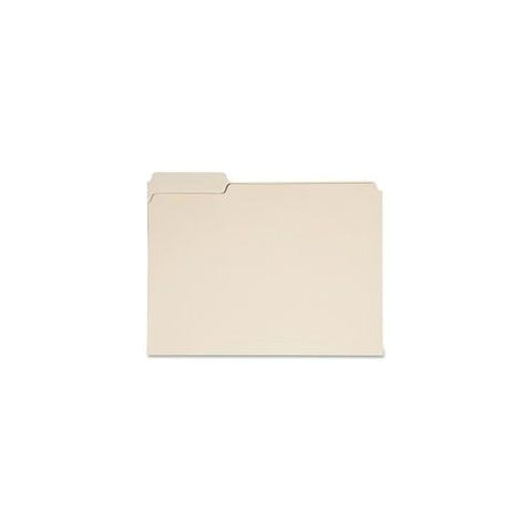 SKILCRAFT 1/3-cut Position-1 Tab Manila File Folders - Letter - 8 1/2" x 11" Sheet Size - 1/3 Tab Cut - 11 pt. Folder Thickness - Manila - Manila - Recycled - 50 / Box