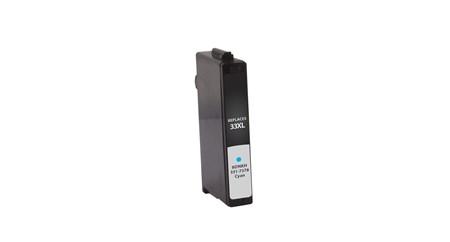 Replacement For Dell 331-7378, 331-7691 , Series 31, 32, 33, 34 High Yield Cyan Inkjet Cartridge