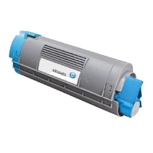 Replacement For Okidata 43324403 High Capacity Cyan Toner Cartridge