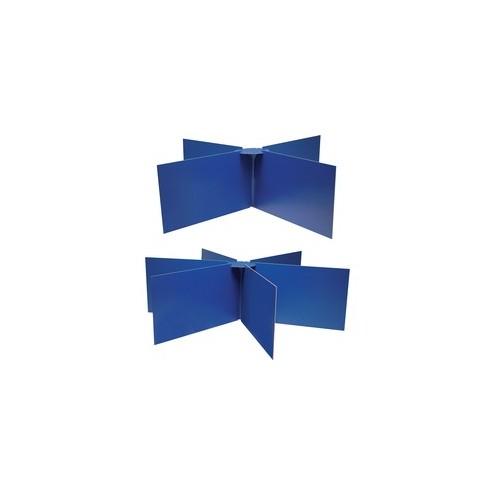 Pacon Round Table Privacy Board - 48" Diameter x 14" Height - 1 Each - Blue