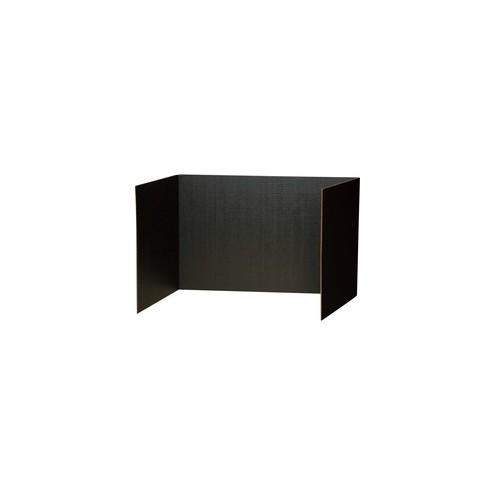 Pacon Privacy Boards - 48"W x 16"H - 4 Boards/Pack - Black