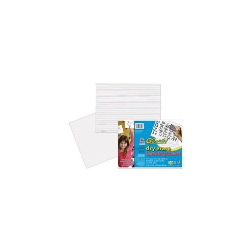 GoWrite!® Dry Erase Learning Board - Dry-erase, Two-Sided, 3/4" Rule/Plain - 11" Width x 8.25" Height - White Surface - Rectangle - No - 30 / Pack