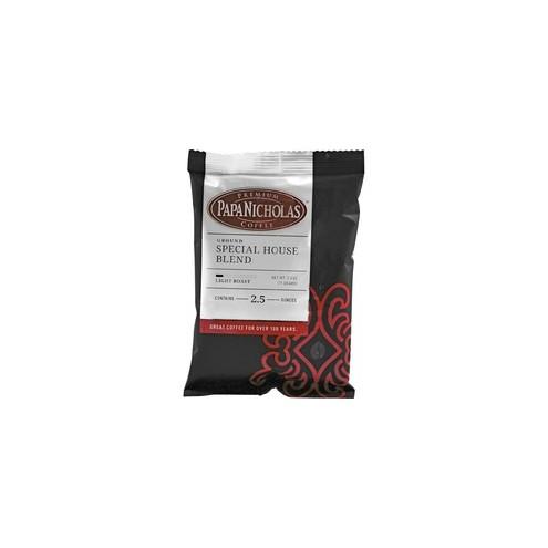 PapaNicholas Special House Blend Ground Coffee - Regular - Arabica, Special House Blend - Light/Mild - 2.5 oz - 18 / Carton