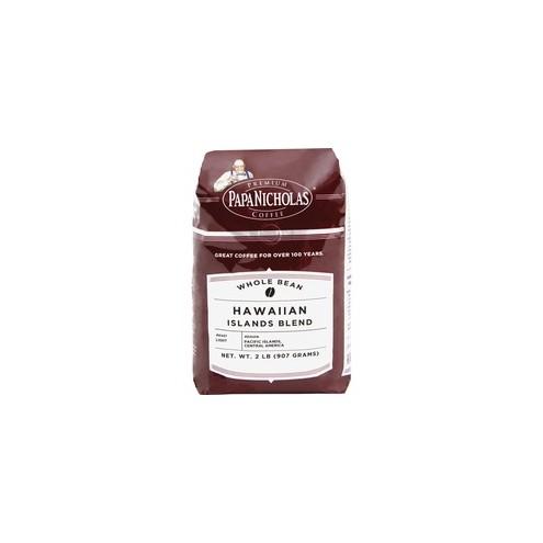 PapaNicholas Hawaiian Islands Blend Coffee - Regular - Hawaiian Blend, Arabica - Light/Mild - 32 oz - 1 Each
