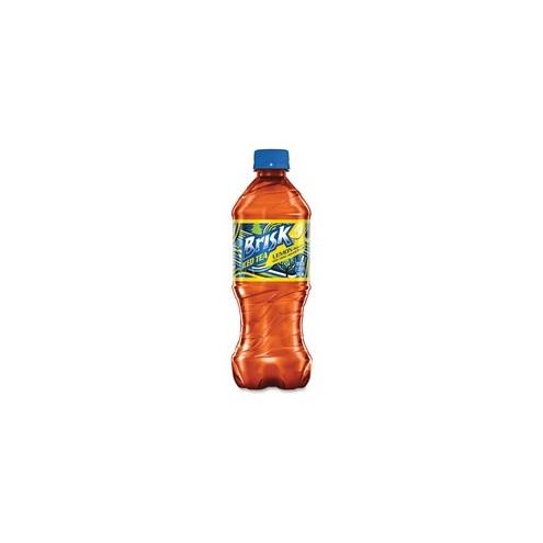 Brisk Lemon Iced Tea Beverage Drink Bottle Bottle - Ice Tea - Lemon - 20 oz - 24 Bottle - 24 / Carton