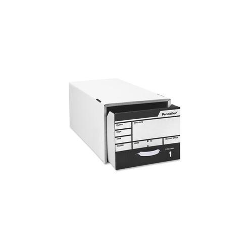 Pendaflex Standard Pull-drawer Letter Storage Boxes - External Dimensions: 24" Width x 12.9" Depth x 10.3"Height - Media Size Supported: Letter - Stackable - White - For File - Recycled - 1 Each