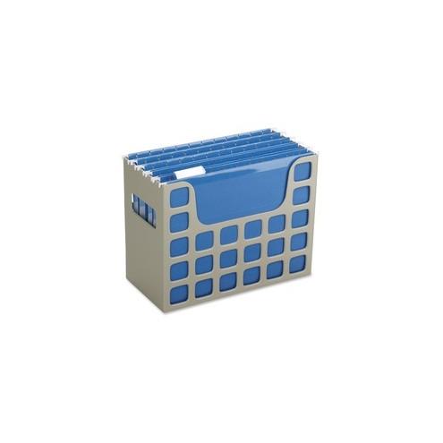 Pendaflex Plastic Desktop Letter Hanging File - 9.5" Height x 12.2" Width x 6" Depth - Desktop, Counter - Putty - Plastic - 1Each
