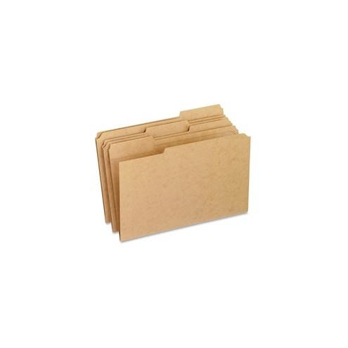Pendaflex Kraft Reinforced Top File Folders - Legal - 8 1/2" x 14" Sheet Size - 3/4" Expansion - 1/3 Tab Cut - 11 pt. Folder Thickness - Kraft - Kraft - Recycled - 100 / Box