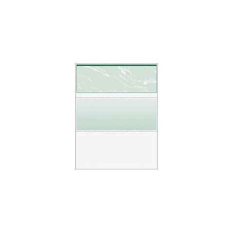 DocuGard High Security Green Marble Business Checks with 11 Features to Prevent Fraud - Letter - 8 1/2" x 11" - 24 lb Basis Weight - 500 / Ream - Marble Green