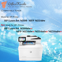 Office Koala 134X Black Toner Cartridges(with Econ Chip), Compatible with  HP LaserJet M209 MFP M234dw, 2400 Pages Yield  (Replacement for OEM Part W1340X)