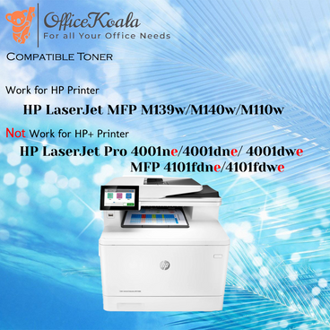 Office Koala 148X Black Toner Cartridges(No Chip), Compatible with  HP LaserJet Pro 4001n/4001dn/4001dw/4101fdn/4101fdw, 9500 Pages Yield  (Replacement for OEM Part W1480X)