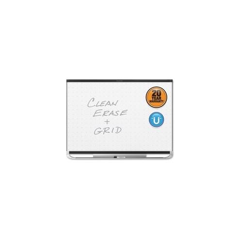 Quartet Prestige 2 Total Erase Magnetic Whiteboard - 48" (4 ft) Width x 36" (3 ft) Height - White Magnetic Surface - Black Aluminum Frame - Horizontal - 1 Each