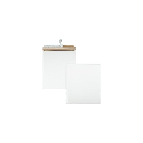 Quality Park Sturdy Fiberboard Photo Mailers - Board - 12 3/4" Width x 15" Length - Self-sealing - Fiberboard - 25 / Box - White