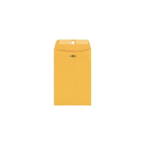 Columbian Multipurpose Gummed Clasp Envelopes - Clasp - 6" Width x 9" Length - 28 lb - Clasp - Kraft - 100 / Box - Brown Kraft
