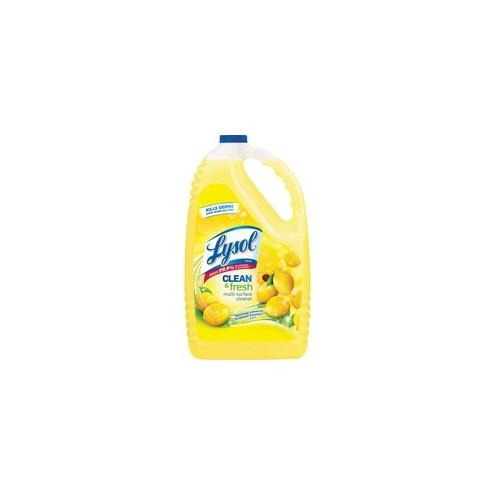 Lysol Clean/Fresh Lemon Cleaner - Liquid - 144 fl oz (4.5 quart) - Clean & Fresh Lemon Scent - 1 Each - Yellow
