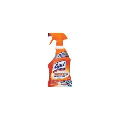 Lysol Kitchen Pro Cleaner - Liquid - 22 fl oz (0.7 quart) - Fresh Citrus Scent - 9 / Carton - Clear