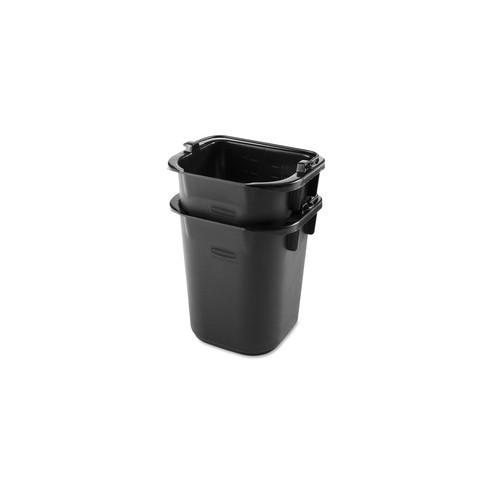 Rubbermaid Commercial Executive 5-quart Heavy-duty Pail - 5 quart - Heavy Duty - 8.5" x 7.5" - Black - 1 Each