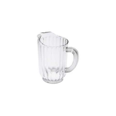 Rubbermaid Commercial 60-oz. Bouncer Pitcher - 1.9 quart Pitcher - Polycarbonate Plastic - Dishwasher Safe - Clear - 6 Piece(s) / Carton