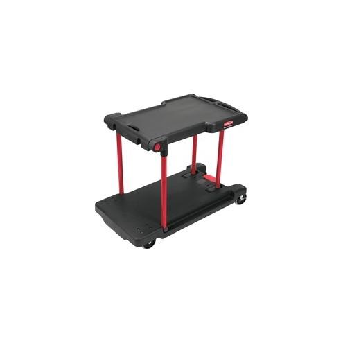 Rubbermaid Commercial Convertible Cart Platform Truck - 400 lb Capacity - x 23.8" Width x 45.1" Depth x 34.4" Height - Black - 1 Each
