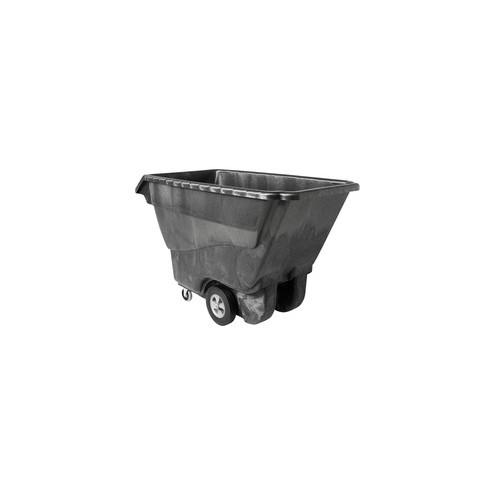 Rubbermaid Commercial Standard Duty Utility Truck - 1250 lb Capacity - Structofoam - x 33" Width x 72" Depth x 43" Height - Black - 1 Each