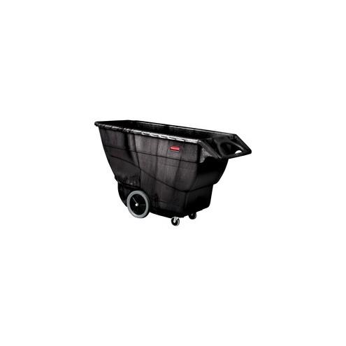 Rubbermaid Commercial Structural Foam Tilt Truck - 2100 lb Capacity - Structural Foam - Black - 1 Each