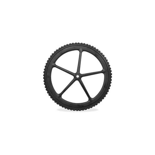 Rubbermaid Commercial Big Wheel Cart Replacement Wheel - 8" Diameter - Black - 1 Carton