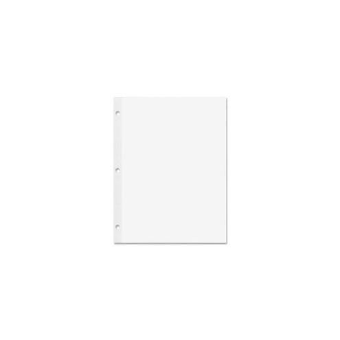 Rediform Heavyweight Reinforced Filler Paper - Letter - 100 Sheets - Plain - Stapled/Glued - 20 lb Basis Weight - 8 1/2" x 11" - White Paper - Heavyweight, Reinforced Edges, Punched - 100 / Pack