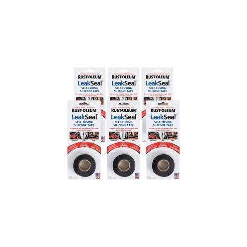 LeakSeal LeakSeal Self-fusing Silicone Tape - 10 ft Length x 1" Width - Silicone - 6 / Carton - Black