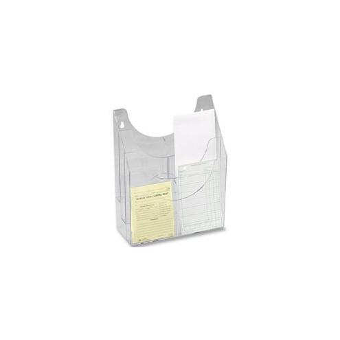 Rubbermaid Optimizer Multipurpose Organizer - 6 Pocket(s) - 12" Height x 9.3" Width x 4.3" Depth - Desktop - Clear - Plastic - 1Each