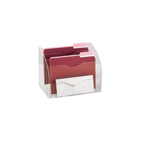 Rubbermaid Optimizers 2-Way Organizer - 13.6" Height x 8.8" Width x 10.4" Depth - Floor, Desktop - Clear - 1Each
