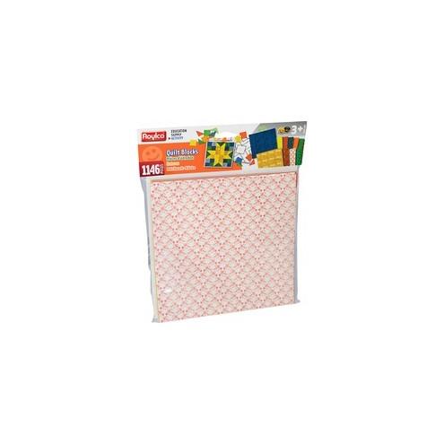 Roylco Quilt Blocks - Decoration - 8.50" x 8.50" - 1146 / Pack - Assorted