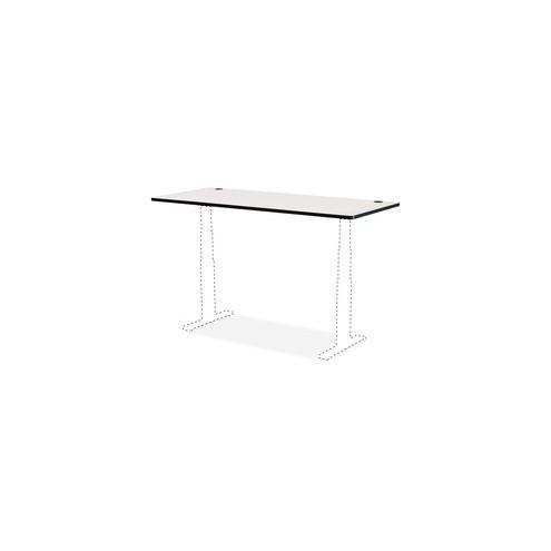 Safco 48 x 24" Top for Height-Adjustable Table - Gray Rectangle, High Pressure Laminate (HPL) Top - 48" Table Top Width x 24" Table Top Depth x 1" Table Top Thickness - 1" Height - Assembly Required