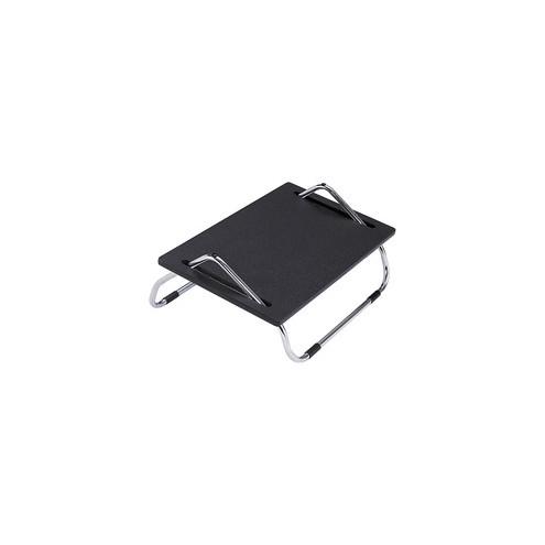 Safco Adjustable Footrests - Adjustable - 8" Adjustment - Tilt - 18.5" x 11.5" x 8" - Black