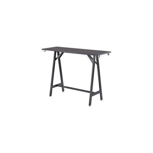Safco Spark Teaming Table Standing-height Tabletop - Black Rectangle Top - 60" Table Top Length x 20" Table Top Width x 1" Table Top Thickness - Assembly Required - Multi