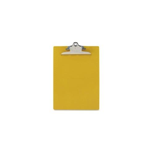 Saunders Recycled Plastic Clipboards - 1" Clip Capacity - 8 1/2" , 8 19/64" x 11" , 11 45/64" - Polystyrene, Plastic - Yellow - 1 Each
