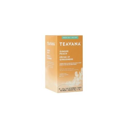 Teavana Ginger Peach Green Tea - Green Tea - Ginger Peach - 1.7 oz - 24 / Box