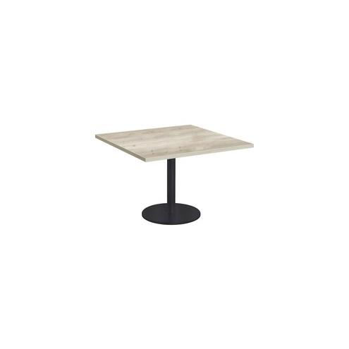 Special-T 42" Cantina Hospitality Table - Thermofused Laminate (TFL) Square Top - 42" Table Top Width x 42" Table Top Depth - Assembly Required - Silver Gray