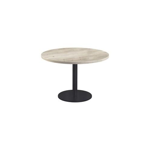 Special-T 42" Cantina Hospitality Table - Thermofused Laminate (TFL) Round Top x 42" Table Top Diameter - 29" Height - Assembly Required - Silver Gray