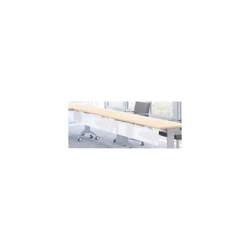 Special-T 47" Tabletop Acrylite Modesty Panel - 47" Length x 10" Height - Acrylic - Frosted White
