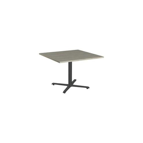 Special-T Star-X 36"D Hospitality Table - Thermofused Laminate (TFL) Square Top - 36" Table Top Width x 36" Table Top Depth - 29" Height - Assembly Required - Silver Gray - Particleboard