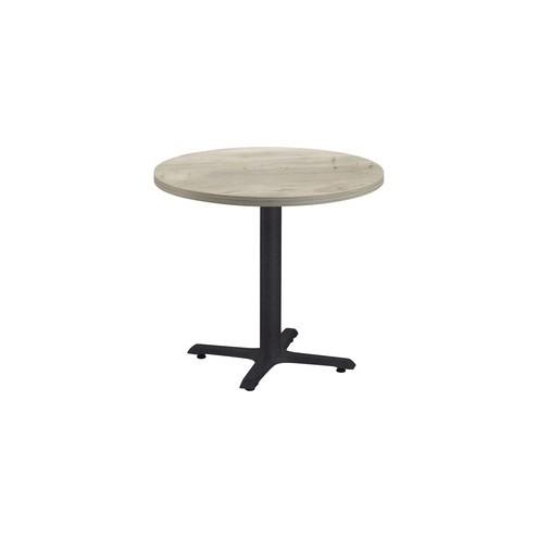 Special-T Star-X 36"D Hospitality Table - Thermofused Laminate (TFL) Round Top x 36" Table Top Diameter - 29" Height - Assembly Required - Silver Gray - Particleboard