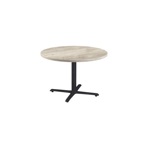 Special-T Star-X 42"D Hospitality Table - Thermofused Laminate (TFL) Round Top x 42" Table Top Diameter - 29" Height - Assembly Required - Silver Gray - Particleboard