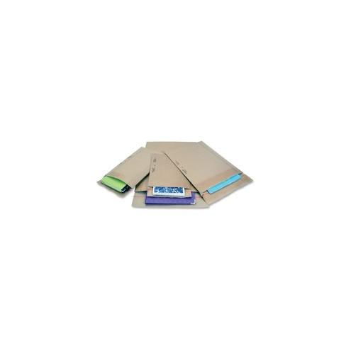 Jiffy Mailer Padded Self-seal Mailers - Multipurpose - #0 - 6" Width x 10" Length - Self-sealing Flap - Kraft - 25 / Carton - Natural Kraft, Satin Gold