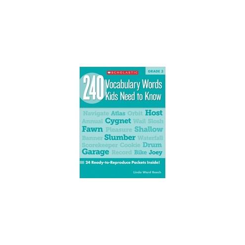 Scholastic Res. Grade 3 Vocabulary 240 Words Book Printed Book by Linda Ward Beech - Scholastic Teaching Resources Publication - Book - Grade 3