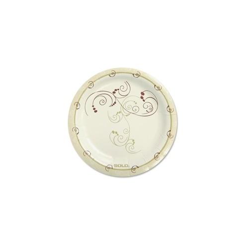 Solo Symphony Design Paper Plates - 6" Diameter Plate - Paper Plate - Disposable - 1000 Piece(s) / Carton