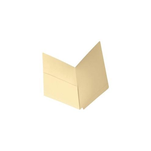 Smead End Tab Pocket Folders with Reinforced Tab - Letter - 8 1/2" x 11" Sheet Size - 1 Pocket(s) - Straight Tab Cut - 11 pt. Folder Thickness - Manila - Manila - 1.70 oz - Recycled - 50 / Box