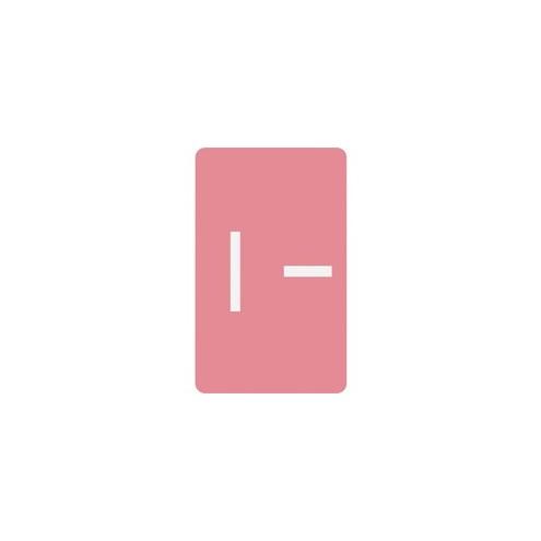 Smead AlphaZ ACCS Color-Coded Labels - "I" - 1" Width x 1 5/8" Length - Pink - 10 / Sheet - 100 / Pack