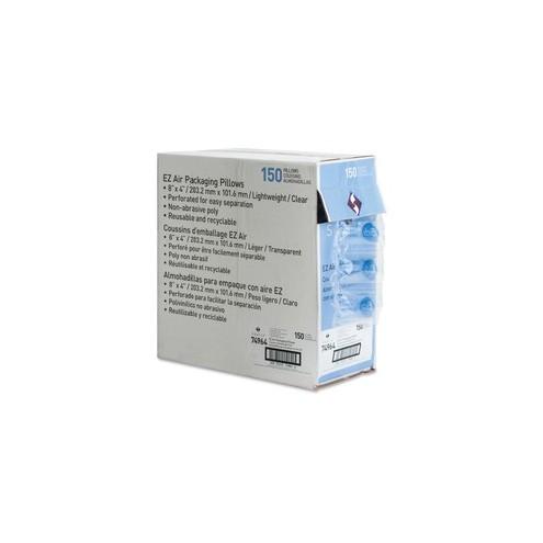 Sparco Packaging Air Pillows - 4" Width x 8" Length - Perforated, Non-abrasive, Non-scratching - Poly - Clear