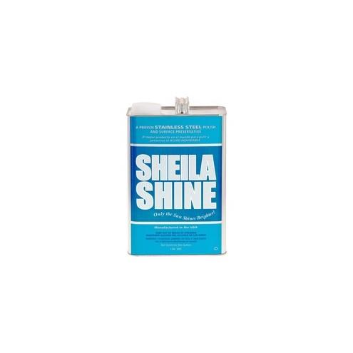 Sheila Shine Cleaner Polish - Liquid - 128 fl oz (4 quart) - 1 Each - Blue, White